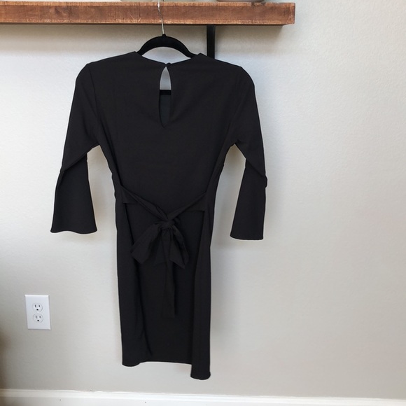 Lulus Center of Attention Black Dress with Bell Sleeves - Picture 5 of 9